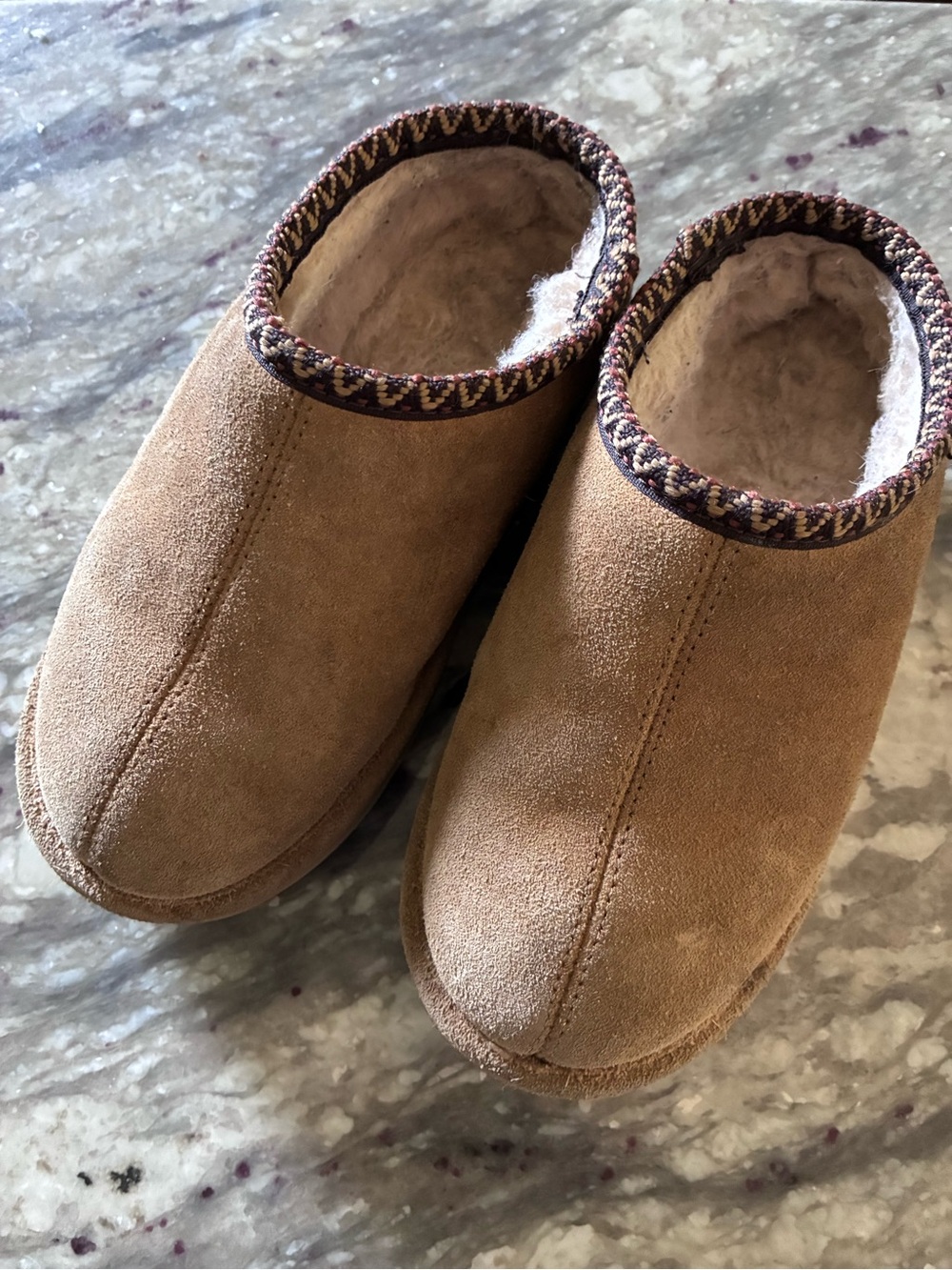 BearPaw Kids Martis Tan Suede Slip-Ons